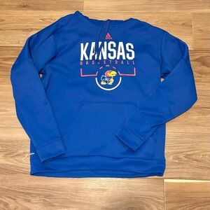 Adidas Kansas City Jayhawks Basketball Hoodie Sweatshirt Men’s Sz Large College